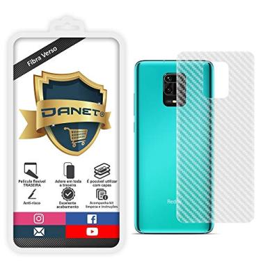 Imagem de Pel�cula Fibra De Carbono Gel Flex�vel Traseira Verso Para Redmi Note 9s e 9 Pro - Prote��o Que Adere E Cobre Toda A Parte Traseira do Aparelho - Danet