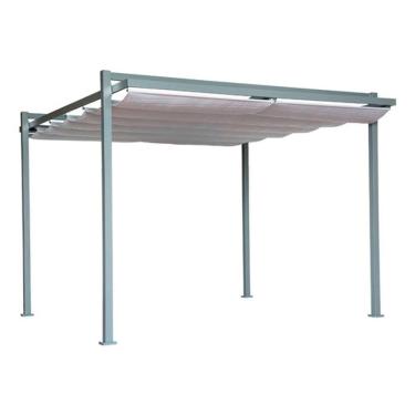 Imagem de Pergolado Retrátil Aço E Poliester Tenda 3,2x3,6m - Nepal