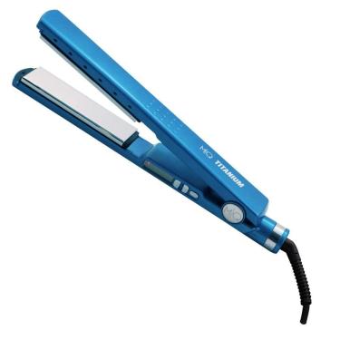 Imagem de Prancha Bivolt Titanium Azul Lisa Para Progressiva Mq Hair