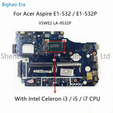 Imagem de V5WE2 LA-9532P Para Acer Aspire E1-532 E1-532P Motherboard Laptop Com Processador Intel i3 i5 i7 CPU