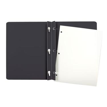 Imagem de Oxford Capas de Relatório Frontal de Painel de Título e Fronteira, Pretas, Tamanho Carta, 25 por Caixa, (52506EE)