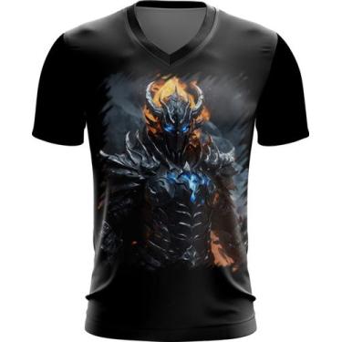 Imagem de Camiseta Gola V Guerreiro De Gelo E Fogo Mortal 4 - Kasubeck Store