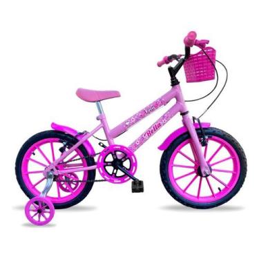 Imagem de Bicicleta Infantil Princesa + 3 Anos Aro 16 Bella 2024 Cor Azul-Celest