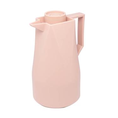 Imagem de WOLFF Garrafa Térmica de Plástico Origami Rosa 1L - Utensílios de Cozinha - Mesa Posta - Decoração - Itens Para Casa-Perfeita Para Café e Chá-Mantém a Temperatura de Bebidas Quentes e Geladas