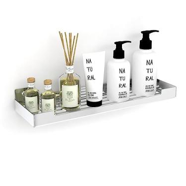 Imagem de MetalCromo Porta Shampoo Inox Suporte Organizador Banheiro ELG - 1 Unidade - Estilo Minimalista - Resistente à Água - Montagem na Parede - Para Banheiro