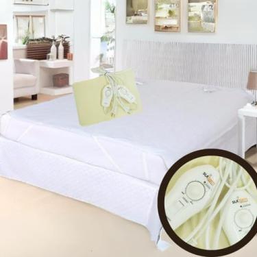Imagem de Lençol térmico Elétrico Cama Casal Luxo Com Controle Potenciômetro Múltiplas Temperaturas (110)