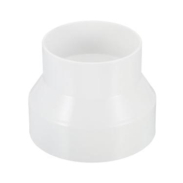 Imagem de PATIKIL Redutor de duto de 10 cm a 7,6 cm, conector de duto, adaptador em linha, aumentador de ventilação de plástico ABS para ventilação de ar de resfriamento de aquecimento HVAC