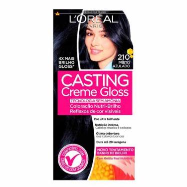 Imagem de Coloração Casting Creme Gloss 210 Preto Azulado - Lnulloréal