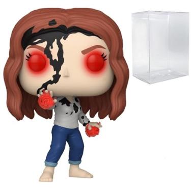 Imagem de POP Doutor Estranho Multiverso da Loucura: Feiticeira Escarlate - Wanda (Terra-838) Boneco de vinil Funko que brilha no escuro (incluído com caixa protetora compatível), multicolorido, 9,5 cm