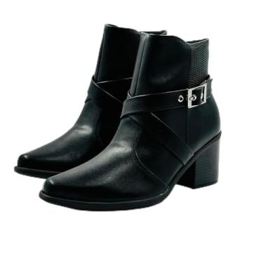 Imagem de Bota Piccadilly Cano Curto Salto Médio Feminina