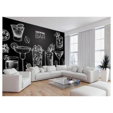 Imagem de Papel De Parede Estilo Lousa Bebdias Bar Drink 3,5M Lcb24