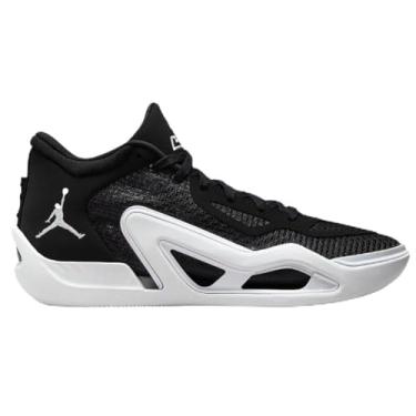 Imagem de Nike Tênis de basquete masculino Jordan Tatum 1 Team Bank, Preto/Cinza Nevoeiro/Branco, 42