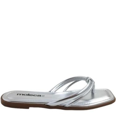 Imagem de Rasteirinha Feminina Casual Dia a Dia Bico Quadrado Moleca 5491.101