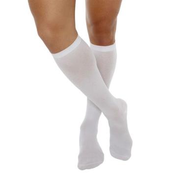 Imagem de Meia Kendall 3/4 Média Compressão Masculina Branco - G, G, Branco