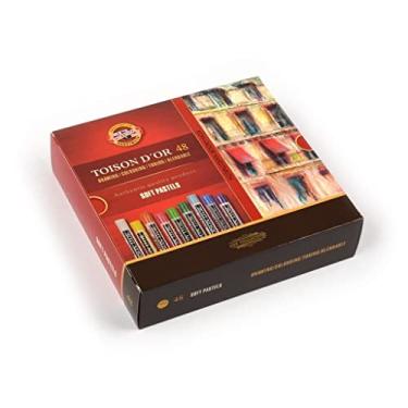 Imagem de Giz Pastel Seco Soft Toison D Or Koh-I-Noor 48 Cores