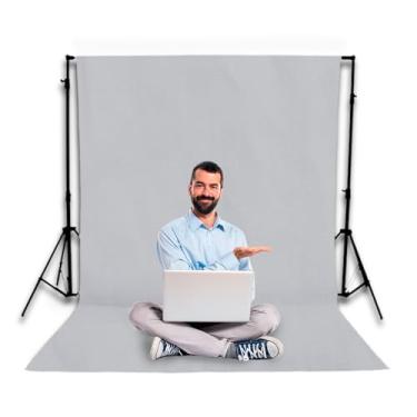 Imagem de Mont Malhas, Tecido Fundo Infinito Fotográfico Chroma Key 1,90 X 3,00 MtsCor Cinza claro