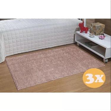 Imagem de Kit 3 Tapetes Passadeiras 50 X 100 Classic Nude - Tapetes Oasis