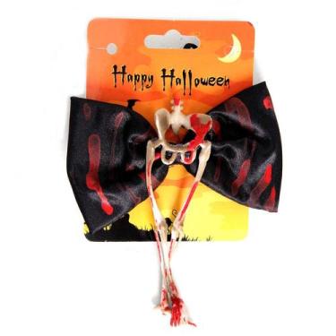Imagem de Gravata Borboleta Pernas de Esqueleto - Halloween - Sulamericana, Unic
