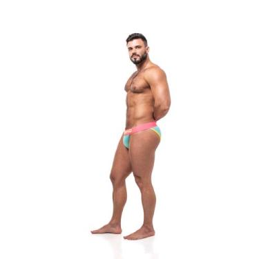 Imagem de Cueca sexy undies  5cm aquamarine e rosa - Men From Rio, M