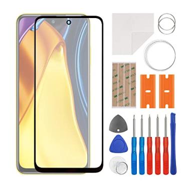 Imagem de SWARK Substituição da lente do painel externo de vidro frontal + OCA compatível com Poco M3 Pro 4G e 5G (sem tela LCD e digitalizador de toque) com kit de reparo