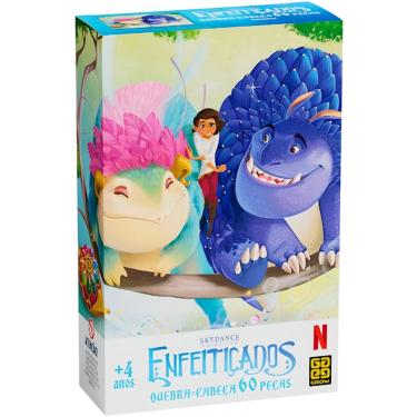 Imagem de Quebra Cabeça Puzzle 60 Peças Enfeitiçados Grow