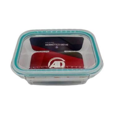 Imagem de Pote De Vidro Hermético Retangular 640 Ml - Ad Importação