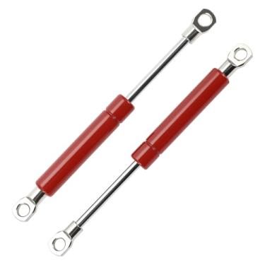 Imagem de Motoforti Suportes de elevação universais Struts mola a gás 7 polegadas/180 mm 55Ib/245N/25kg Vermelho 2 peças