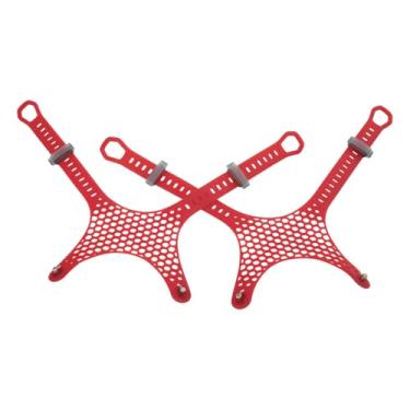 Imagem de MSR Tiras de substituição de malha para encadernação de paragon para sapatos de neve (1 par), vermelho