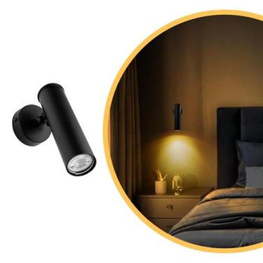 Imagem de Arandela Articulável Preto Head Parede Spot Direcionável - Iluminar Am