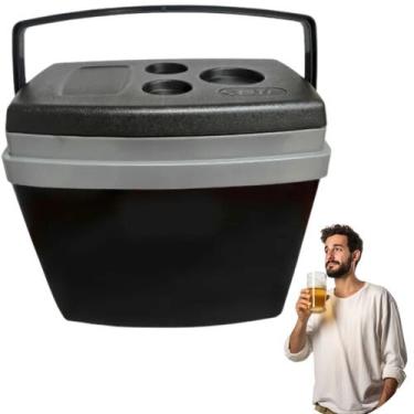 Imagem de Cooler Portátil Com Tampa Para Praia E Final De Semana Com Garantia - 
