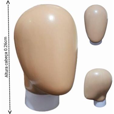 Imagem de Manequim feminino adulto (cabeça ovo feminino) bege + suporte na cor b