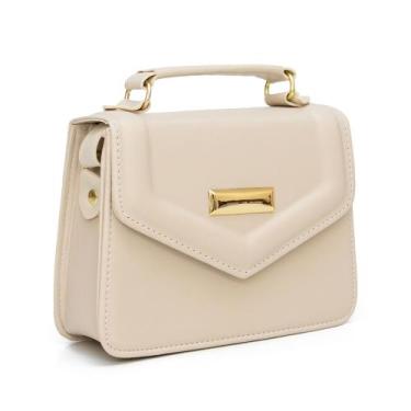 Imagem de Bolsa feminina com alça pequena - ROSA, Marfim