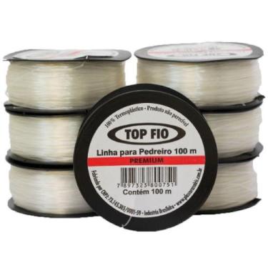 Imagem de Linha pedreiro 1 fio 100m 080 transp. lisa premium top fio