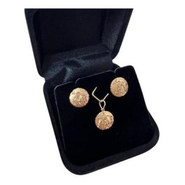 Imagem de Kit Conjunto Feminino Escravo Ouro 18k Feito A Mão Rendado Sem corrent