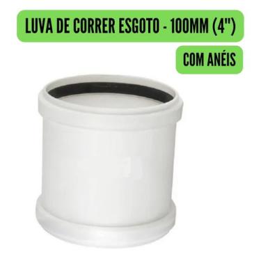 Imagem de Conexões de Esgoto 100mm 4" Branco/Cotovelo/Luva/Tee/Caps/Junção/Luva 