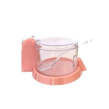 Imagem de Açucareiro Com Tampa Elegante Decoração Cozinha Porta Condimento Acríl