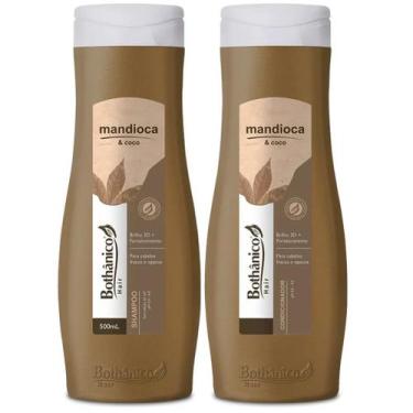 Imagem de Shampoo e Condicionador Mandioca & Coco Bothânico 500ml