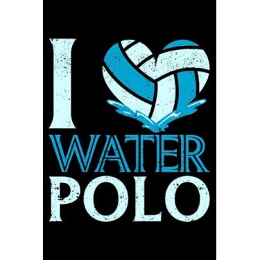 Imagem de I Love Water Polo Heart Vintage Funny Waterpolo Lover Fan: Water Polo Goalie Gear Waterpolo Gifts | Dot Grid Journal, Notebook or Organizer | Notes, ... book, Scheduler, Task Checklist | 6x9 Inches