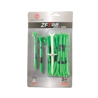 Imagem de Zero Friction Camisetas de golfe Tour 3-Prong (8,8 cm, verde-cítrico, pacote com 30)