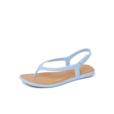 Imagem de REEF Sandália feminina Water Willow Maya, leve e flexível, impermeável, palmilha acolchoada macia, Azul empoeirado, 8