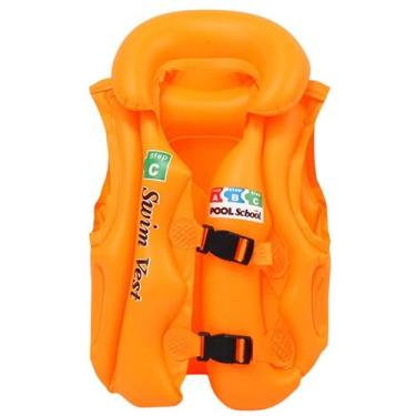 Imagem de Colete infantil inflável com protetor para o pescoço 45 cm - FENIMA