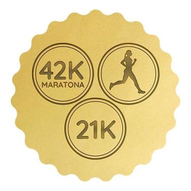 Imagem de Kit 3 Cortadores Placas 21k 42K Maratona Corredora - DOCE IMPRESSO,  6