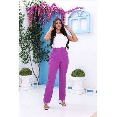 Imagem de Calça de Alfaiataria  Tradicional Tendência /Social /Feminina/ - Nanda