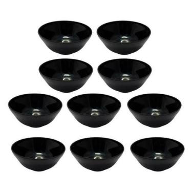 Imagem de Tigela Cumbuca Oriental Bowl 350ml Preto Misoshiro - 10 unid - PB Fest