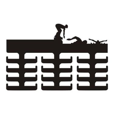 Imagem de Porta Medalhas Natação MDF 6mm Corte Laser 30cmx19,6cm