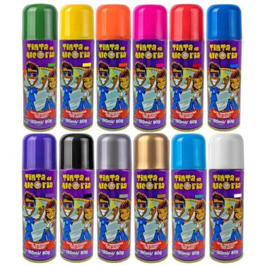 Imagem de Tinta Spray Da Alegria Temporária De Cabelo Cores 150ml 80g - Dalegria