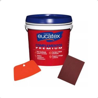 Imagem de Massa Corrida Pva 1,4kg  Espatula  Lixa  Pequenos Reparos - Eucatex