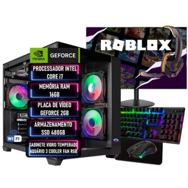 Imagem de PC Gamer Completo Intel Core i7 RAM 16GB SSD 480GB GEFORCE 2GB - ADVAN