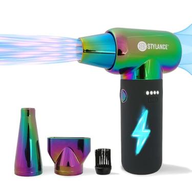 Imagem de STYLANCE Espanador De Ar Comprimido Para Barbeiro, Mini Ventilador Portátil De Mão De 110000 Rpm, Para Resfriamento, Limpeza, Salão De Beleza, Casa, Carregamento Tipo C