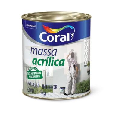 Imagem de Massa Acrílica Coral 1,5kg